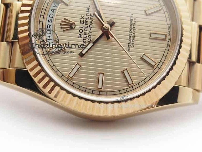 RG Best RG 228239 40mm Edition Day-Date RG Bracelet Dial Noob 1:1 President On A3255 0404